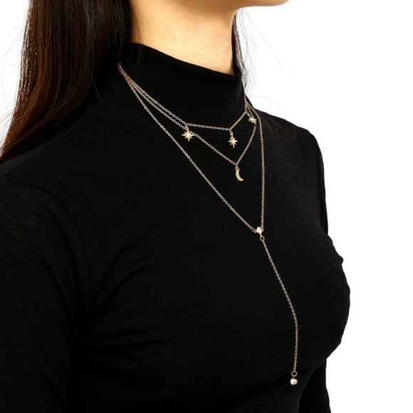 3/$35🔥 💕Last one Moon Star Necklaces - Picture 2 of 7